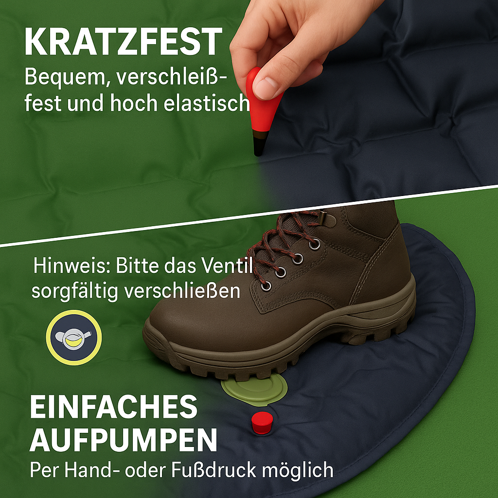 Leichte, kompakte Isomatte – ideal für Reisen und Outdoor-Abenteuer - Luviamo