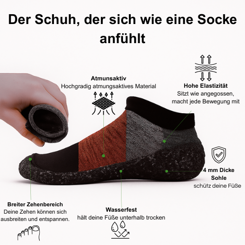 FlexSole Rutschfeste In & Outdoor-Sockenschuhe - Luviamo