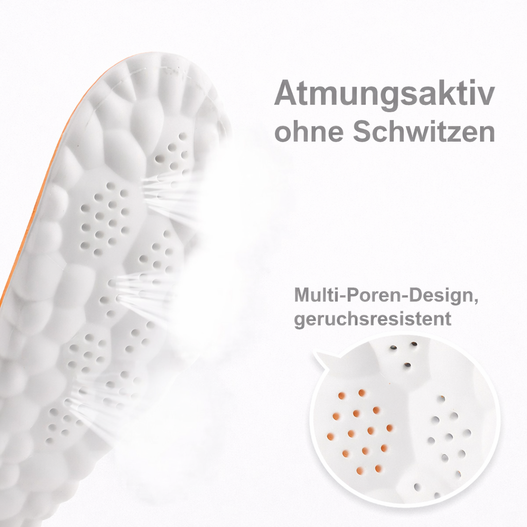 KomfortSohle Pro -Elastische Einlegesohlen mit Fußgewölbe-Stütze - Luviamo